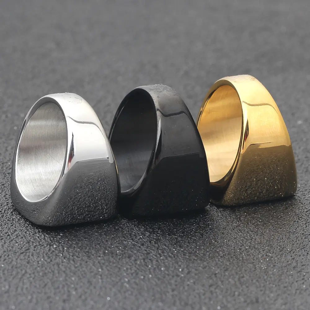 Stainless steel men’s ring