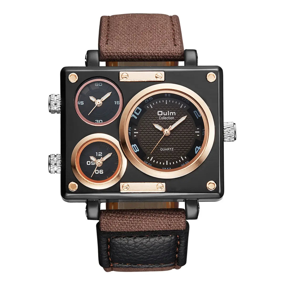 Large double movement watch