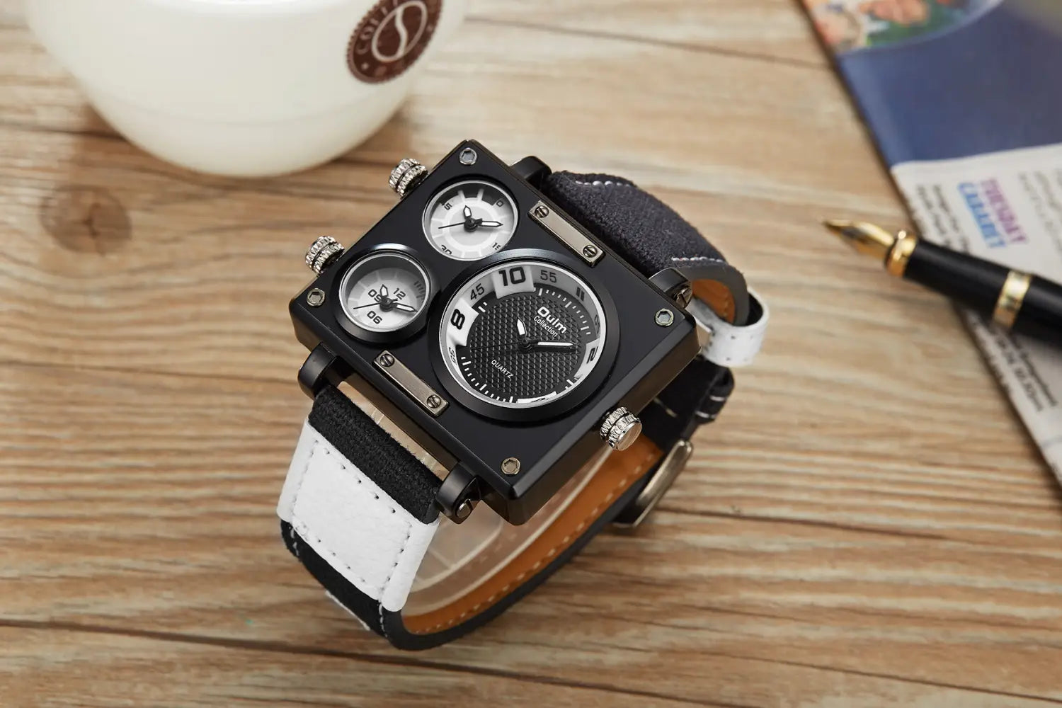 Large double movement watch