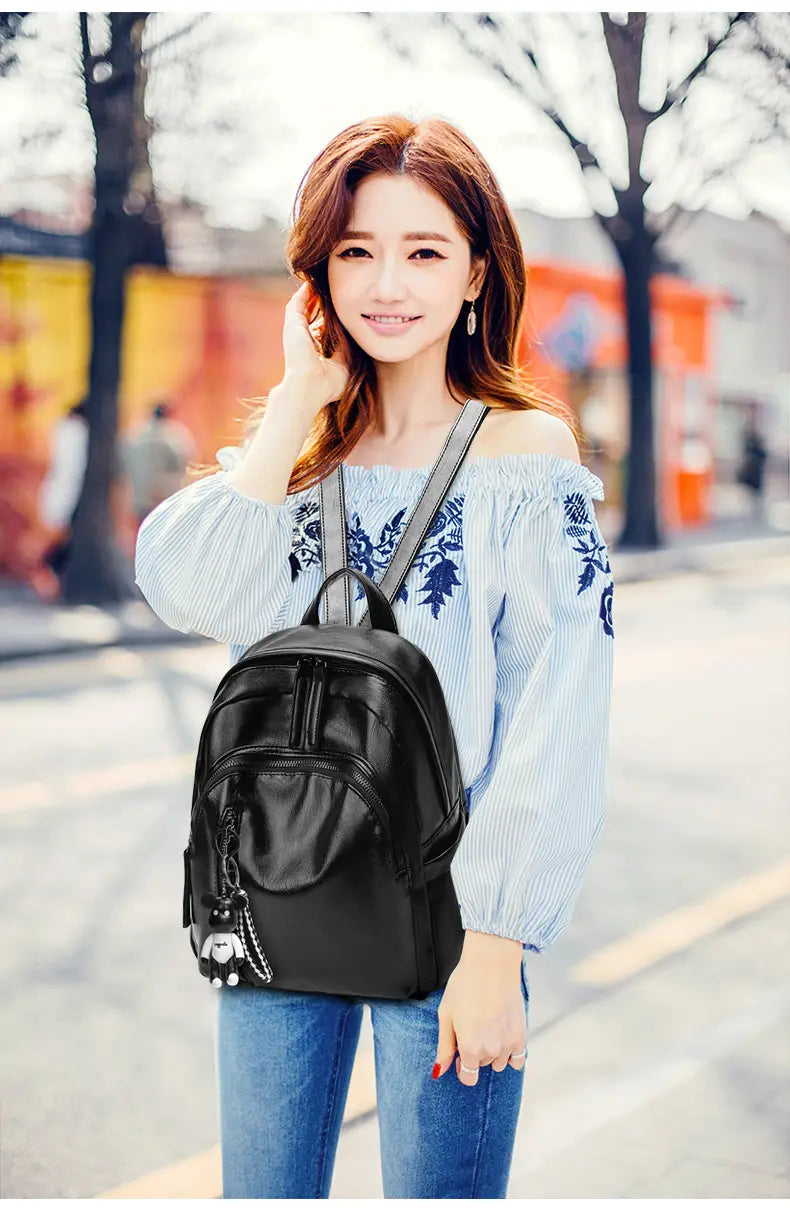 Women’s pu backpack