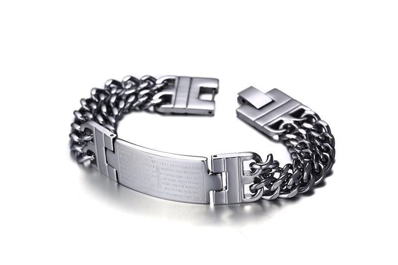 Cross Scripture Men’s Bracelet