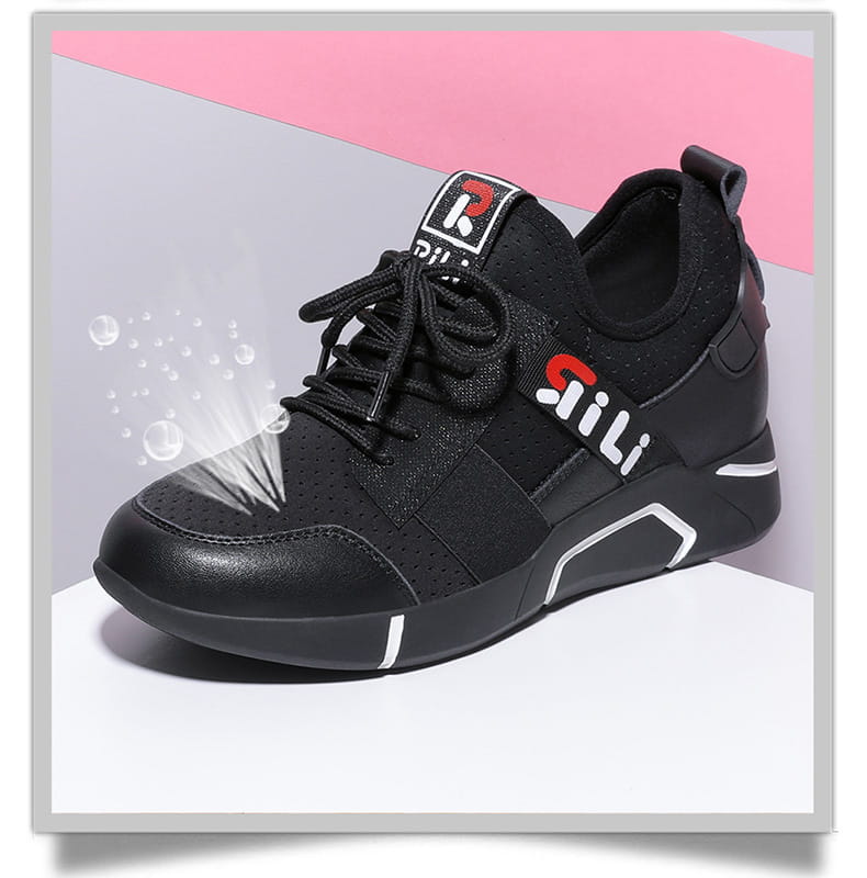 White women’s shoes breathable running shoes