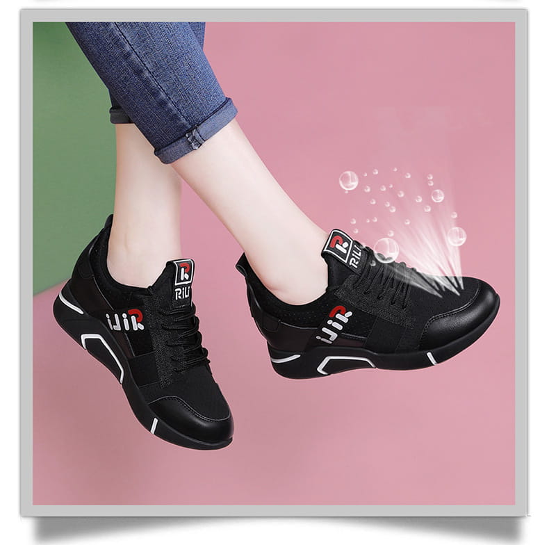 White women’s shoes breathable running shoes