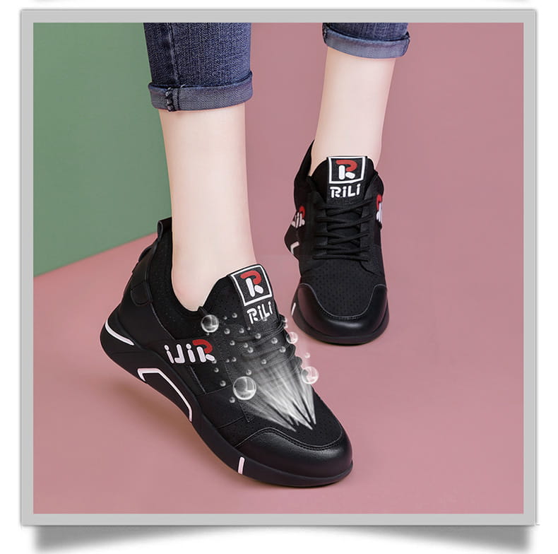 White women’s shoes breathable running shoes