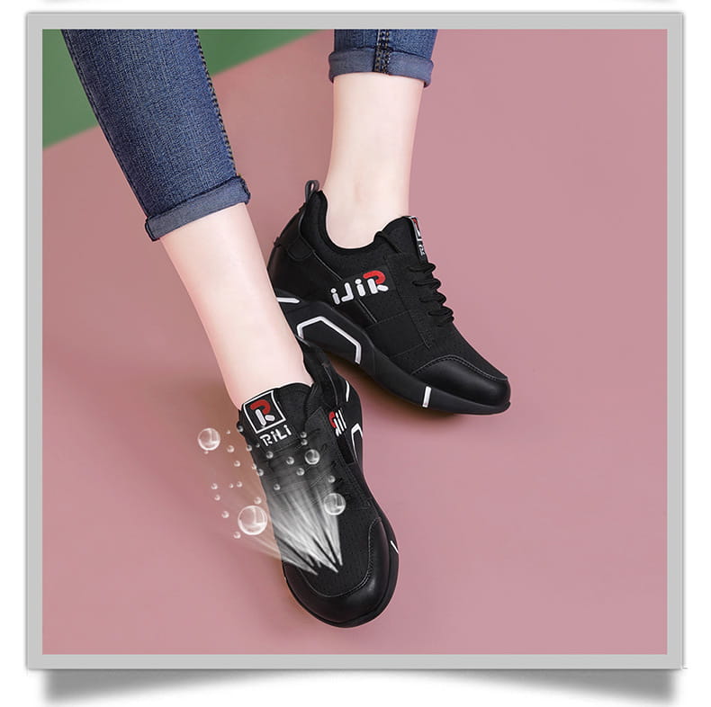 White women’s shoes breathable running shoes