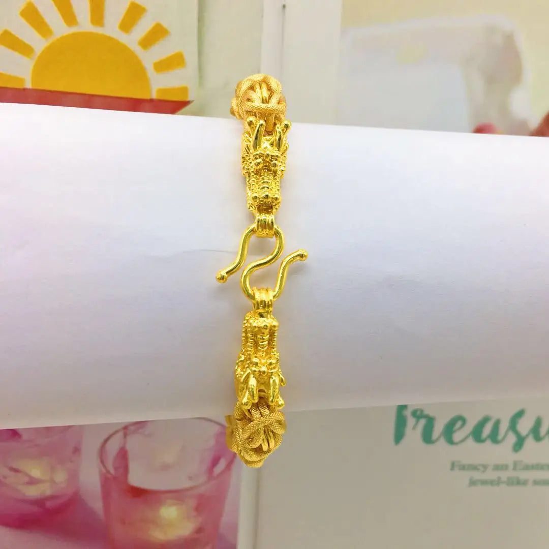 Gold bracelet for men gold plated 24K simulation jewelry bracelet