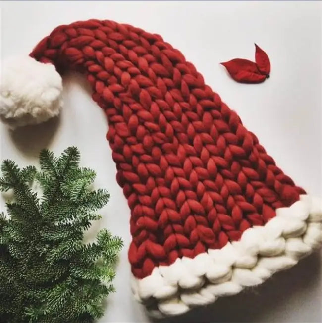 Christmas Plush Hat With Pompom Cute Winter Hat For Women Men Child