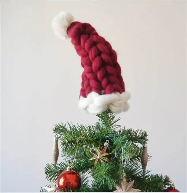 Christmas Plush Hat With Pompom Cute Winter Hat For Women Men Child
