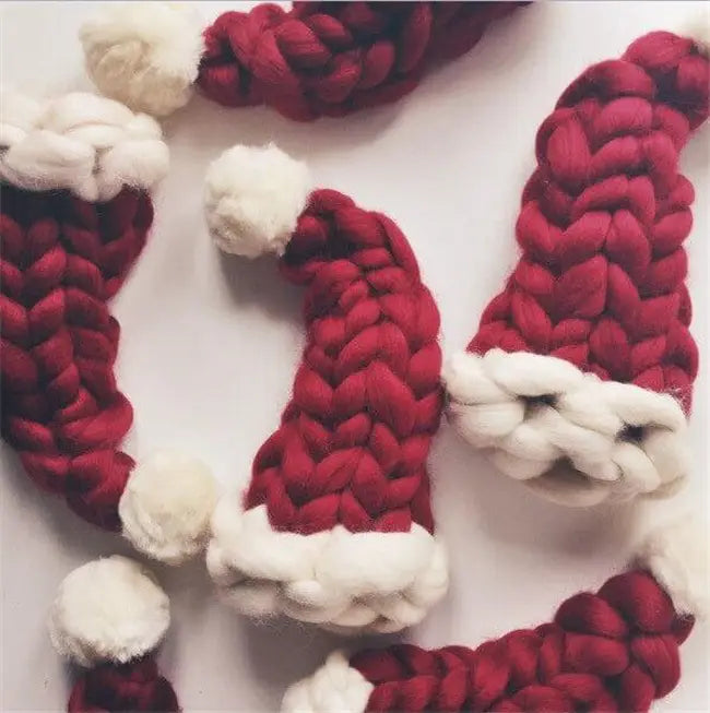 Christmas Plush Hat With Pompom Cute Winter Hat For Women Men Child