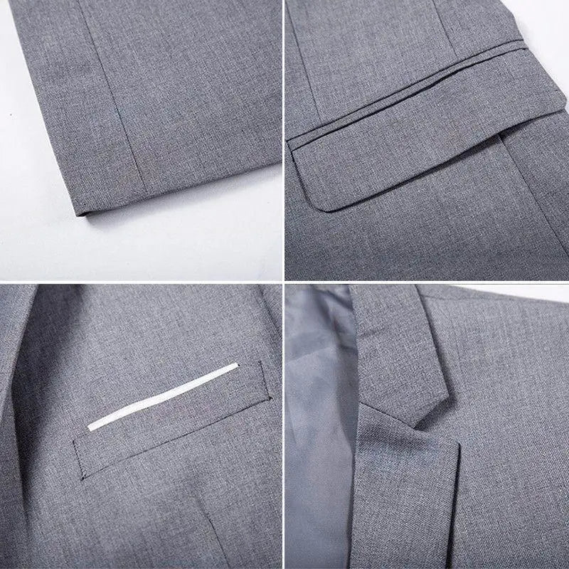 New Korean Men Blazer Casual Slim Fit Office Suit