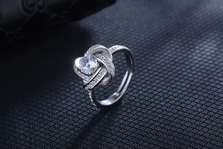 925 Sterling Silver Necklace For Women Forever Heart AAA Zircon Mosaic Necklaces & Pendants Gift