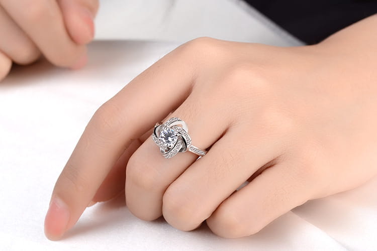 925 Sterling Silver Necklace For Women Forever Heart AAA Zircon Mosaic Necklaces & Pendants Gift