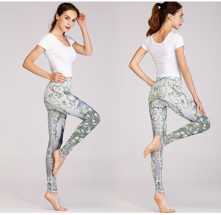 Fashion printed yoga clothes suit women