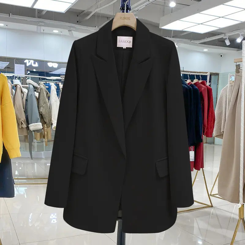 Women’s Overalls Slim Black British Style Formal Suit