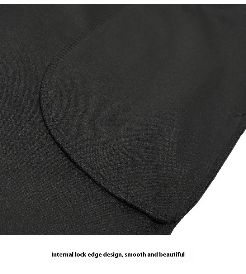 Men’s And Women’s Same Heavy Knit Sports Drawstring Straight Shorts