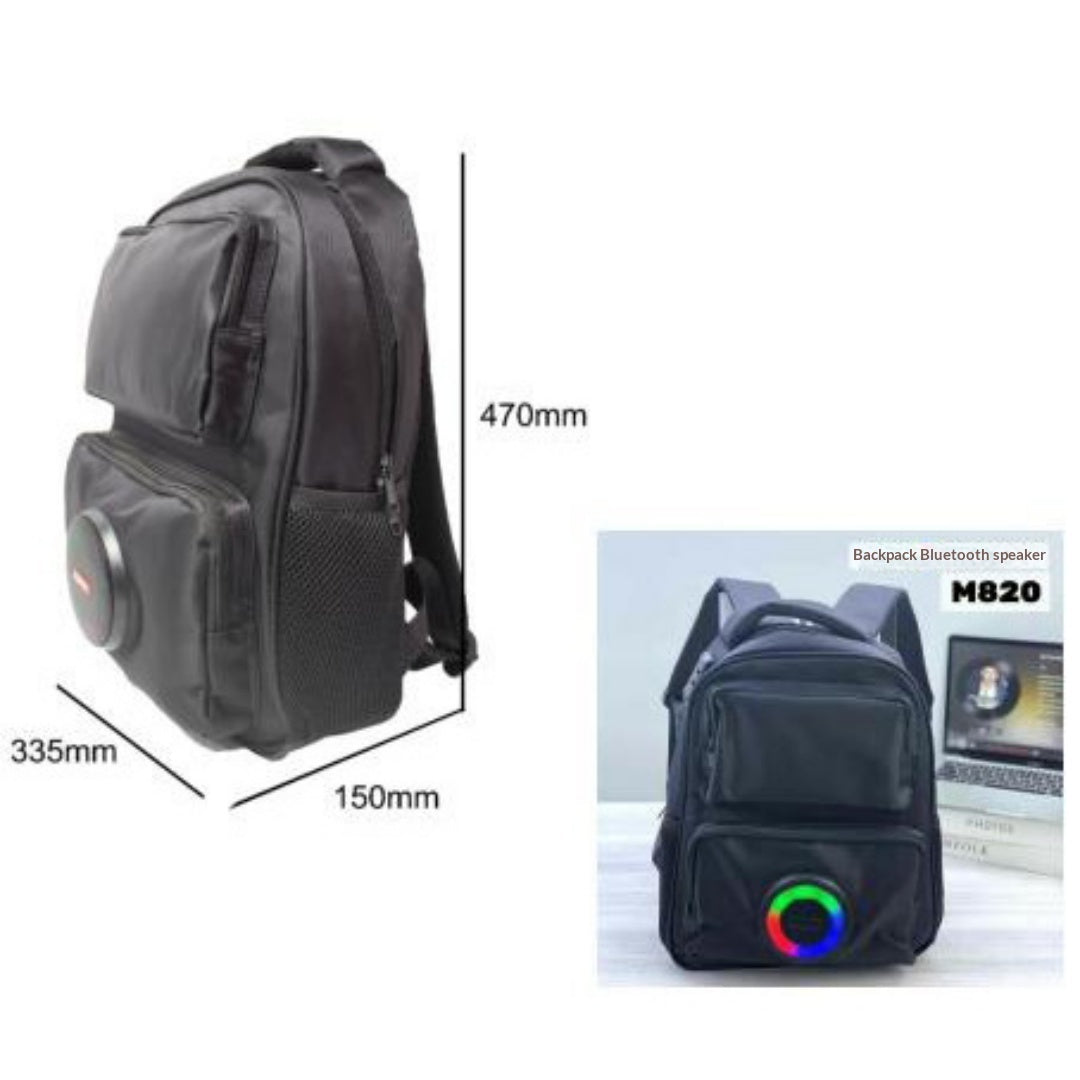 Multifunctional Bluetooth Speaker Backpack Portable And Rechargeable For Outdoor Use