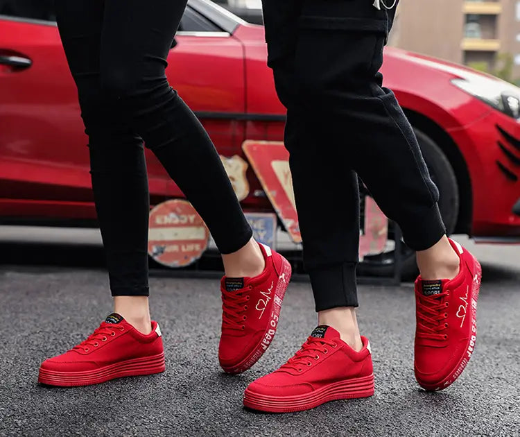 Flats Lace-up Casual Shoes Lover Sports Shoes Valentines Day