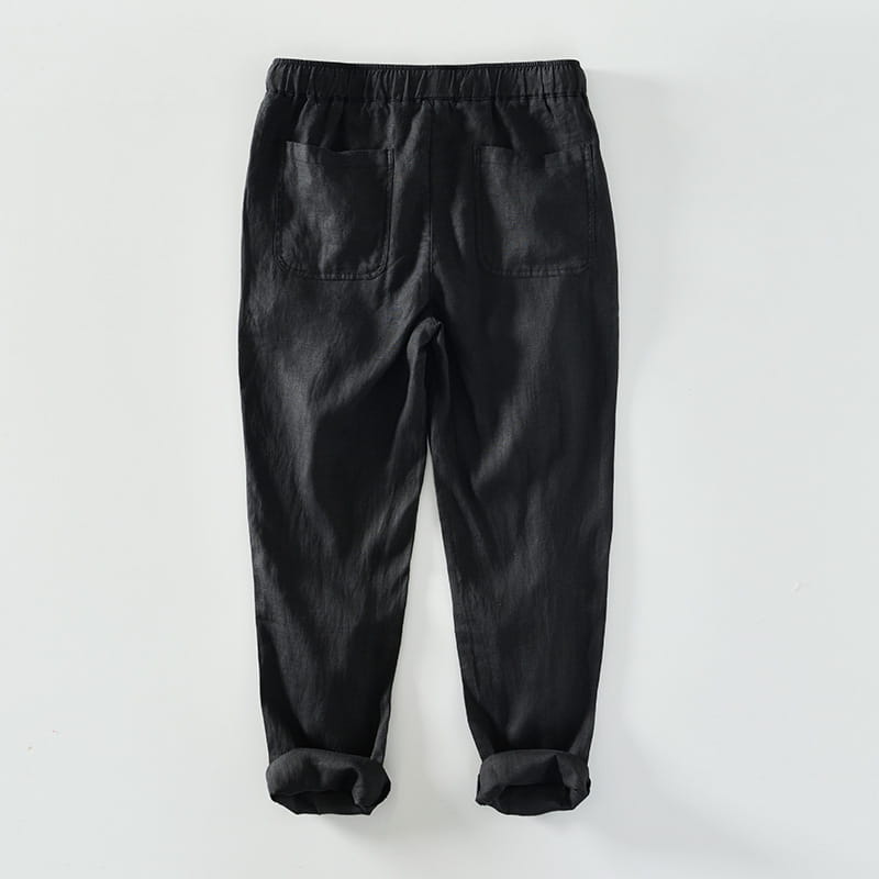 Fashion Linen Leisure Trousers Men
