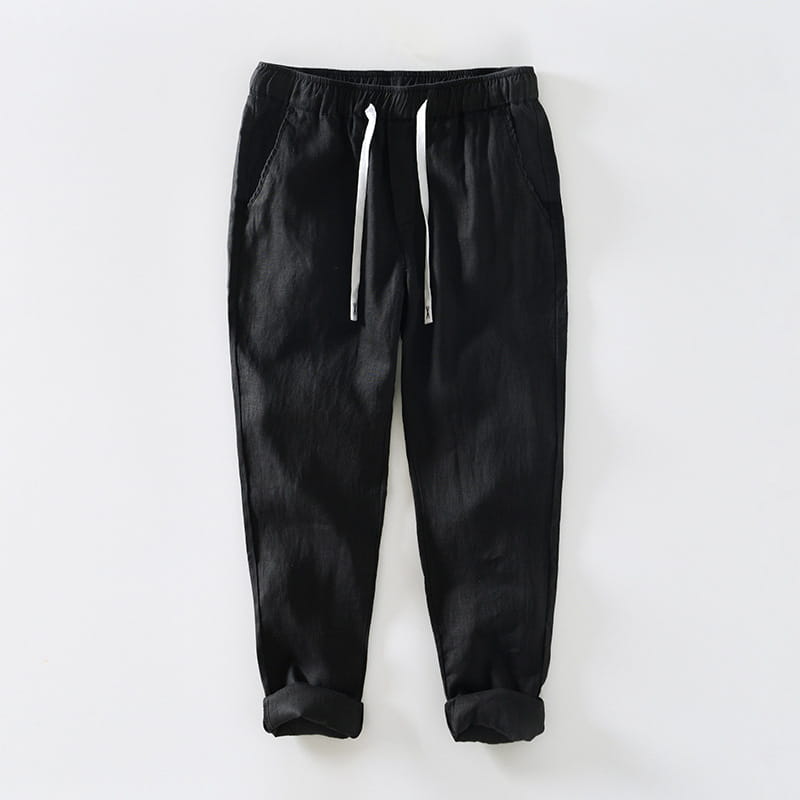 Fashion Linen Leisure Trousers Men