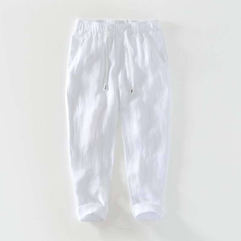 Fashion Linen Leisure Trousers Men