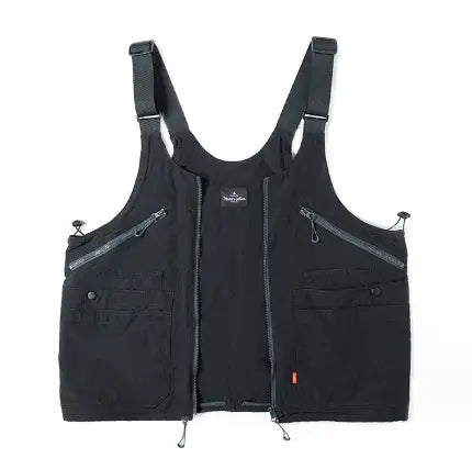 Marden Retro Multi-pocket Sleeveless Nylon Frock Vest Outdoor Functional Dual-use Shoulder Bag For Men