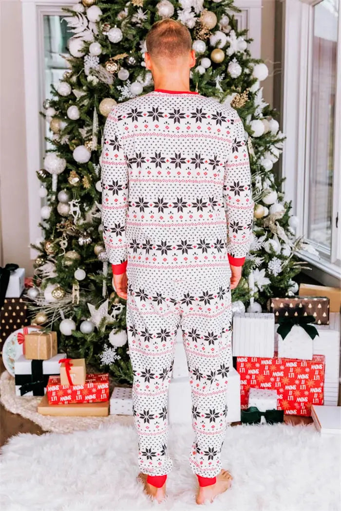 Polyester Black And White Contrast Color Christmas New Parent-Child Women’s Casual Suit