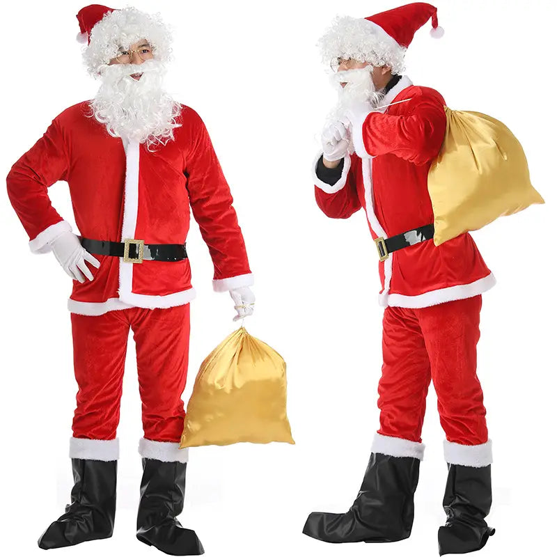 Christmas Costume Men’s And Women’s Clothing Full Set Performance Costume