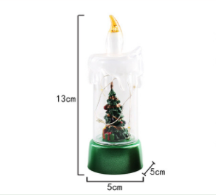 Christmas Decorations Candle Light Desktop Ornaments