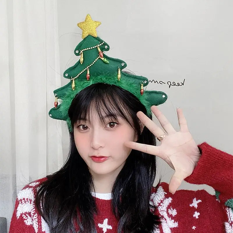 Christmas With Light Headband Snowflake Women’s