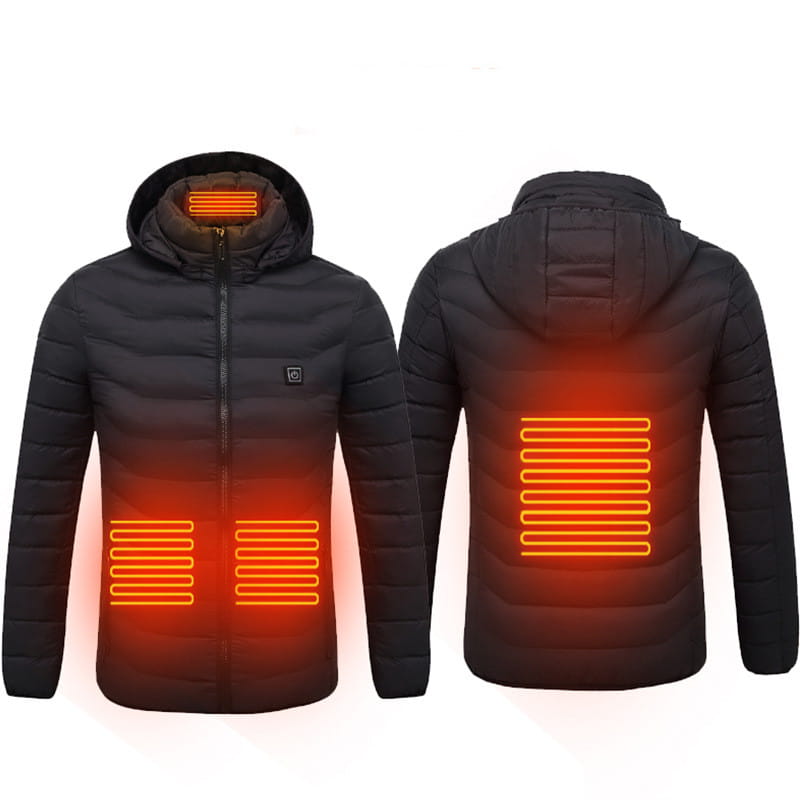 New Heated Jacket Coat USB Electric Jacket Cotton Coat Heater Thermal Clothing Heating Vest Men’s Clothes Winter