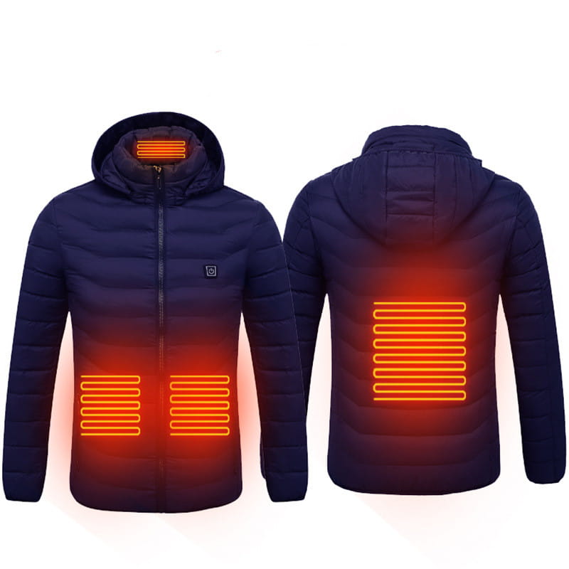 New Heated Jacket Coat USB Electric Jacket Cotton Coat Heater Thermal Clothing Heating Vest Men’s Clothes Winter