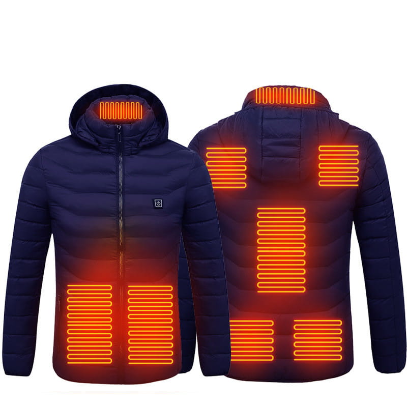 New Heated Jacket Coat USB Electric Jacket Cotton Coat Heater Thermal Clothing Heating Vest Men’s Clothes Winter
