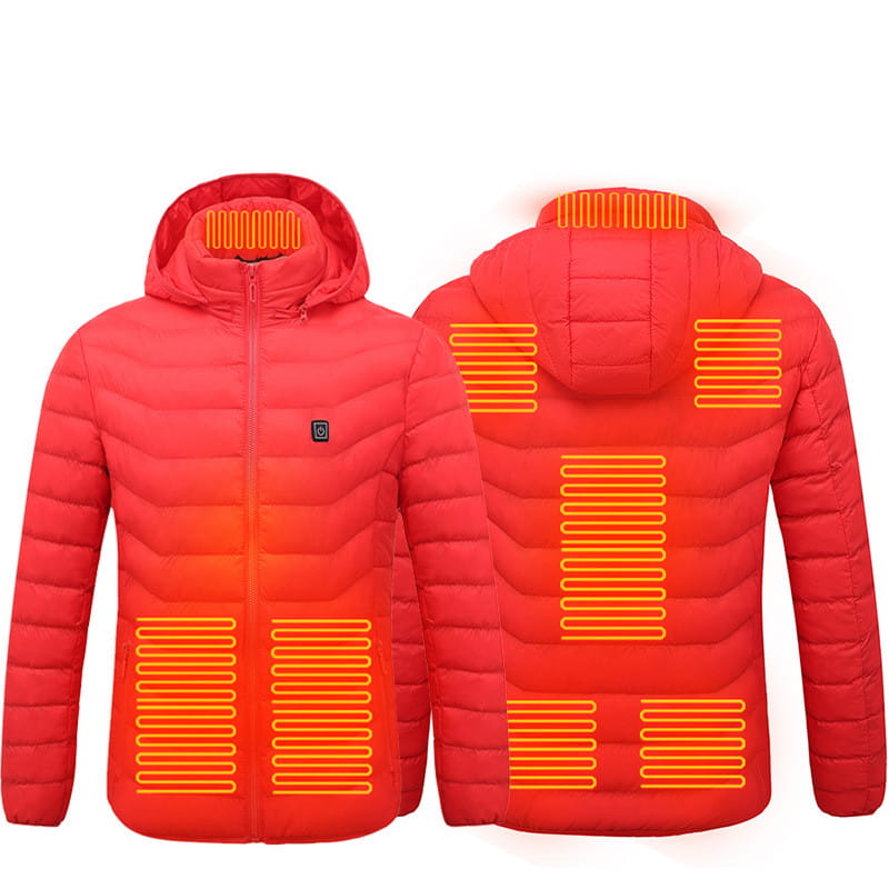 New Heated Jacket Coat USB Electric Jacket Cotton Coat Heater Thermal Clothing Heating Vest Men’s Clothes Winter