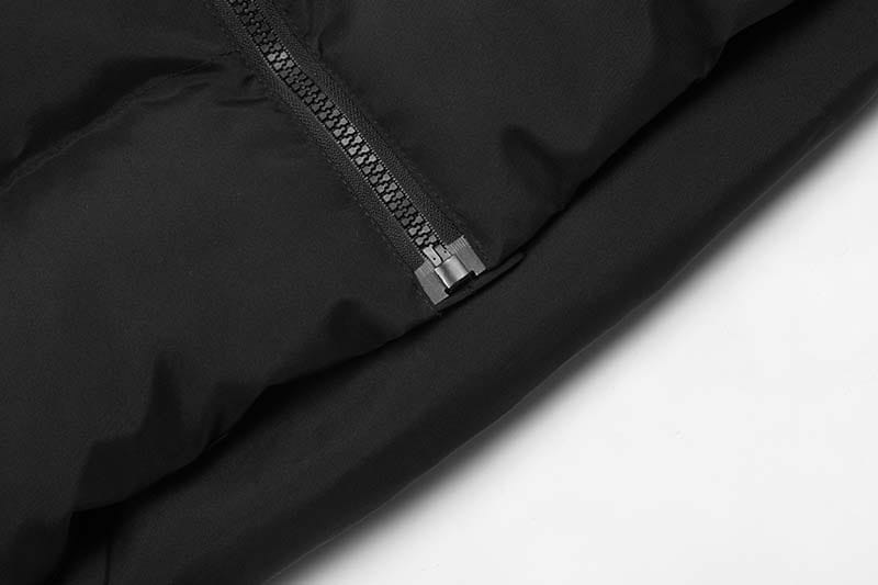 Striped Letters Printed Stand Collar Coat For Men