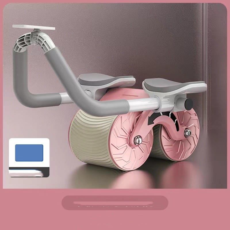 Abdominal Wheel Automatic Rebound AB Roller Abdominal Wheel Elbow Support Men And Women Belly Slimming Belly Fitness