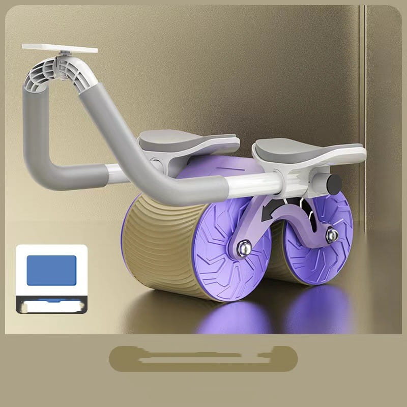 Abdominal Wheel Automatic Rebound AB Roller Abdominal Wheel Elbow Support Men And Women Belly Slimming Belly Fitness