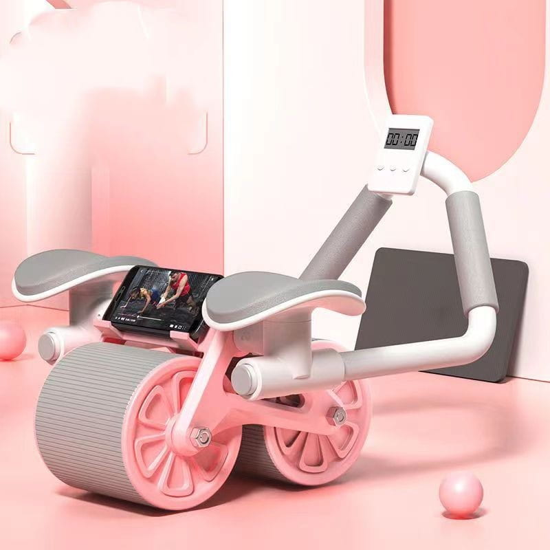 Abdominal Wheel Automatic Rebound AB Roller Abdominal Wheel Elbow Support Men And Women Belly Slimming Belly Fitness