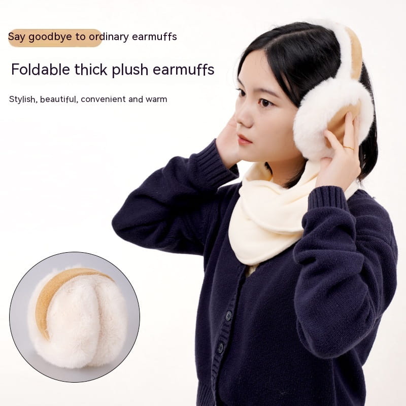 Folding Warm-keeping Women’s Autumn And Winter Plush Fashion Earmuffs