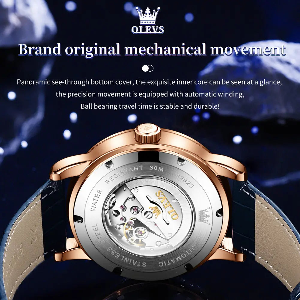 Full-automatic Machinery Of Starry Sky Luminous Men’s Watch