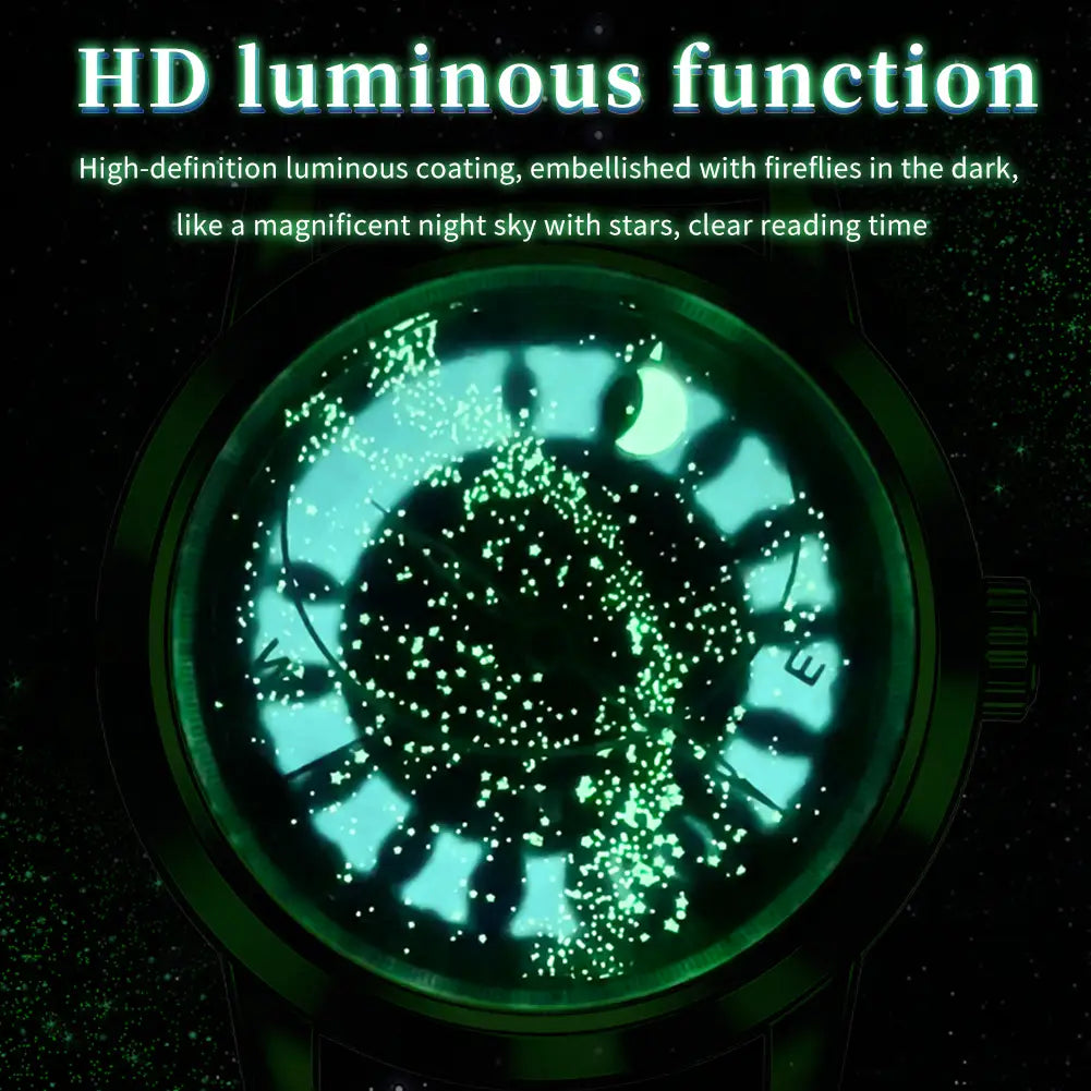 Full-automatic Machinery Of Starry Sky Luminous Men’s Watch