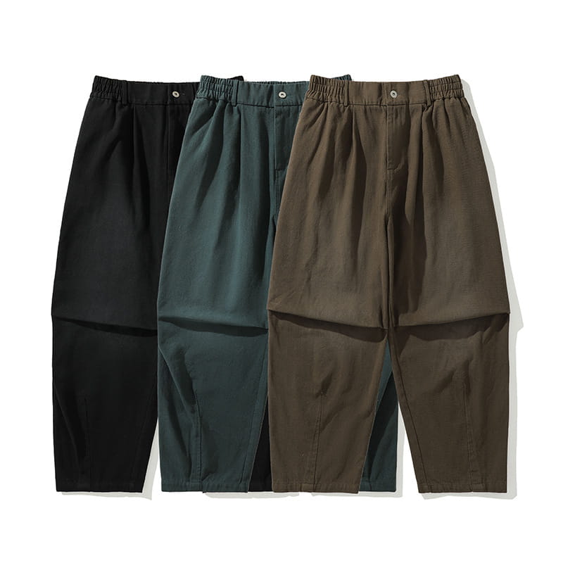 Japanese-style Retro Loose Trousers For Men