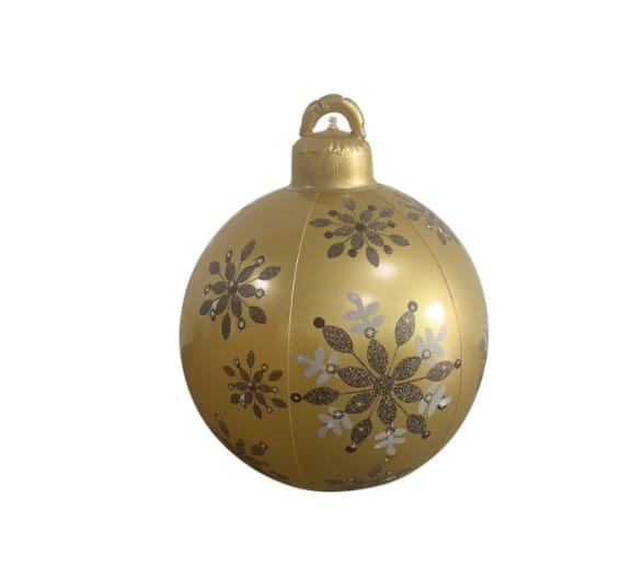 Christmas Ornament Ball Outdoor Pvc 60CM Inflatable Decorated Ball PVC Giant Big Large Balls Xmas Tree Decorations Toy
