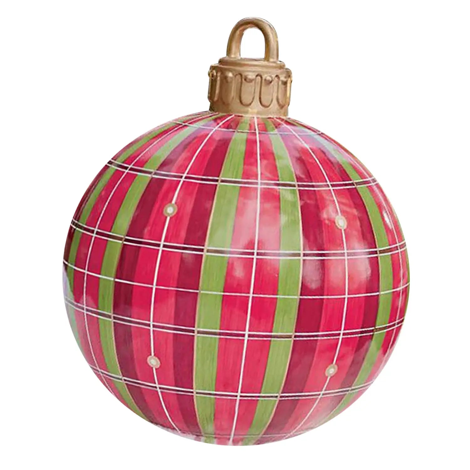 Christmas Ornament Ball Outdoor Pvc 60CM Inflatable Decorated Ball PVC Giant Big Large Balls Xmas Tree Decorations Toy