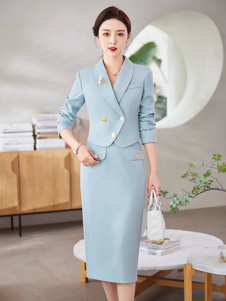 New Temperament Leisure Formal White Blazer For Women