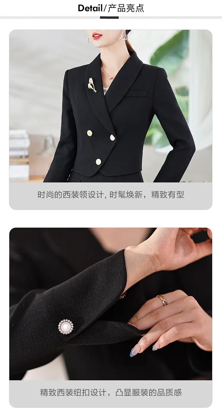 New Temperament Leisure Formal White Blazer For Women