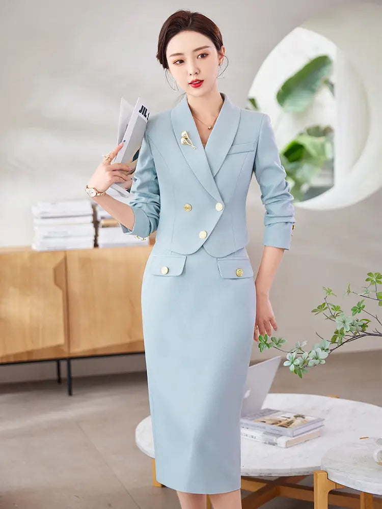 New Temperament Leisure Formal White Blazer For Women
