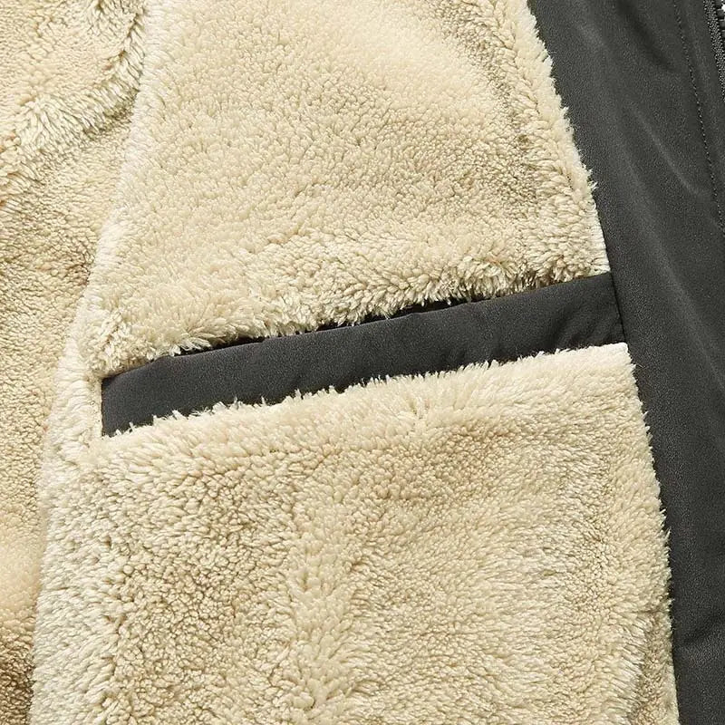 Collar Cotton-padded Coat Oversized Coat Men