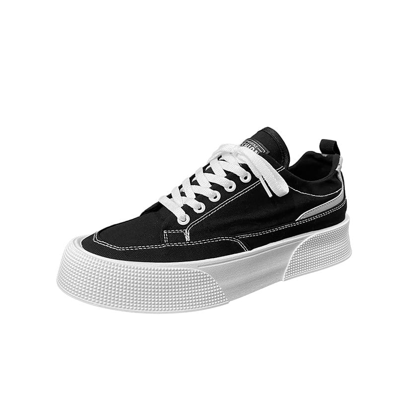 Canvas Breathable Low Top Platform Men’s Casual Sneakers