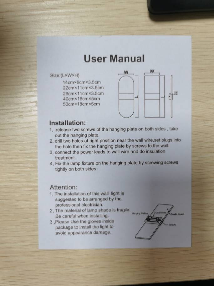 Indoor Sensing USB Charging Wall Lamp
