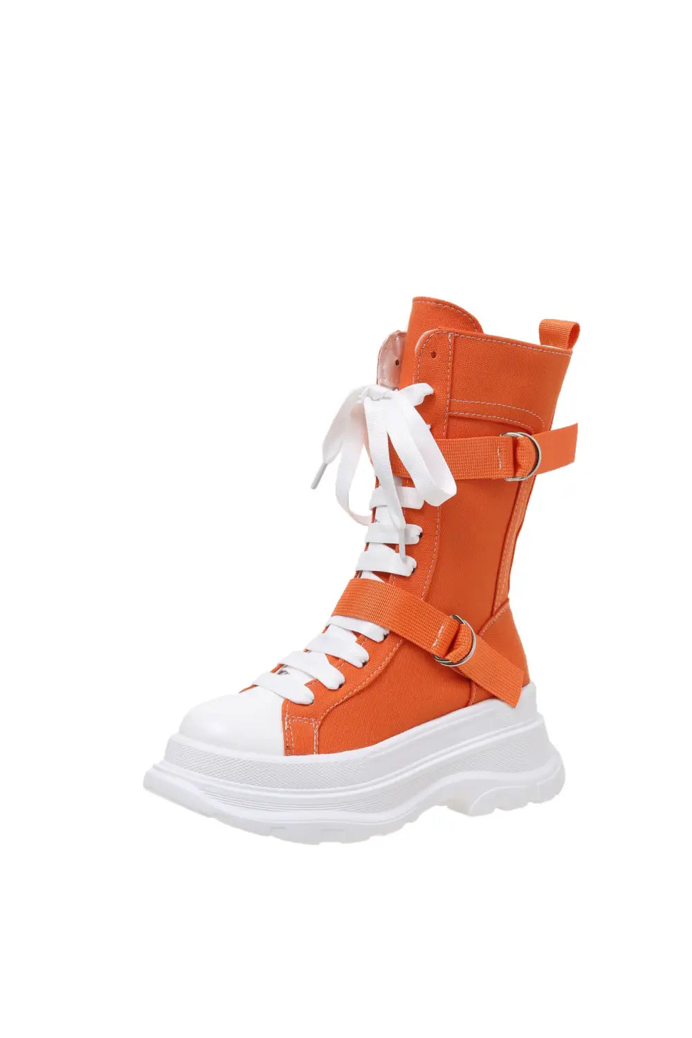 Women’s Fashion Casual Platform Lace-up Canvas Boots